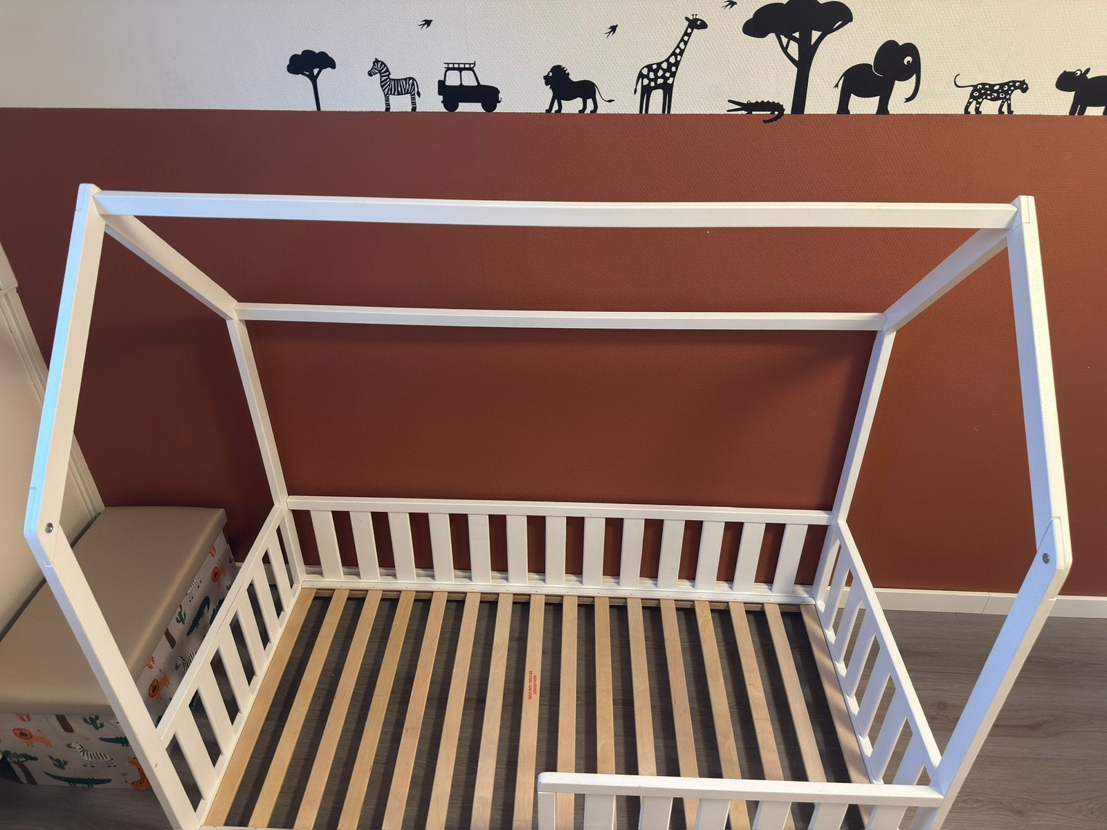 Peuter Grondbed Prenatal – in goede staat, Ophalen, Zo goed als nieuw, Minder dan 140 cm, Matras