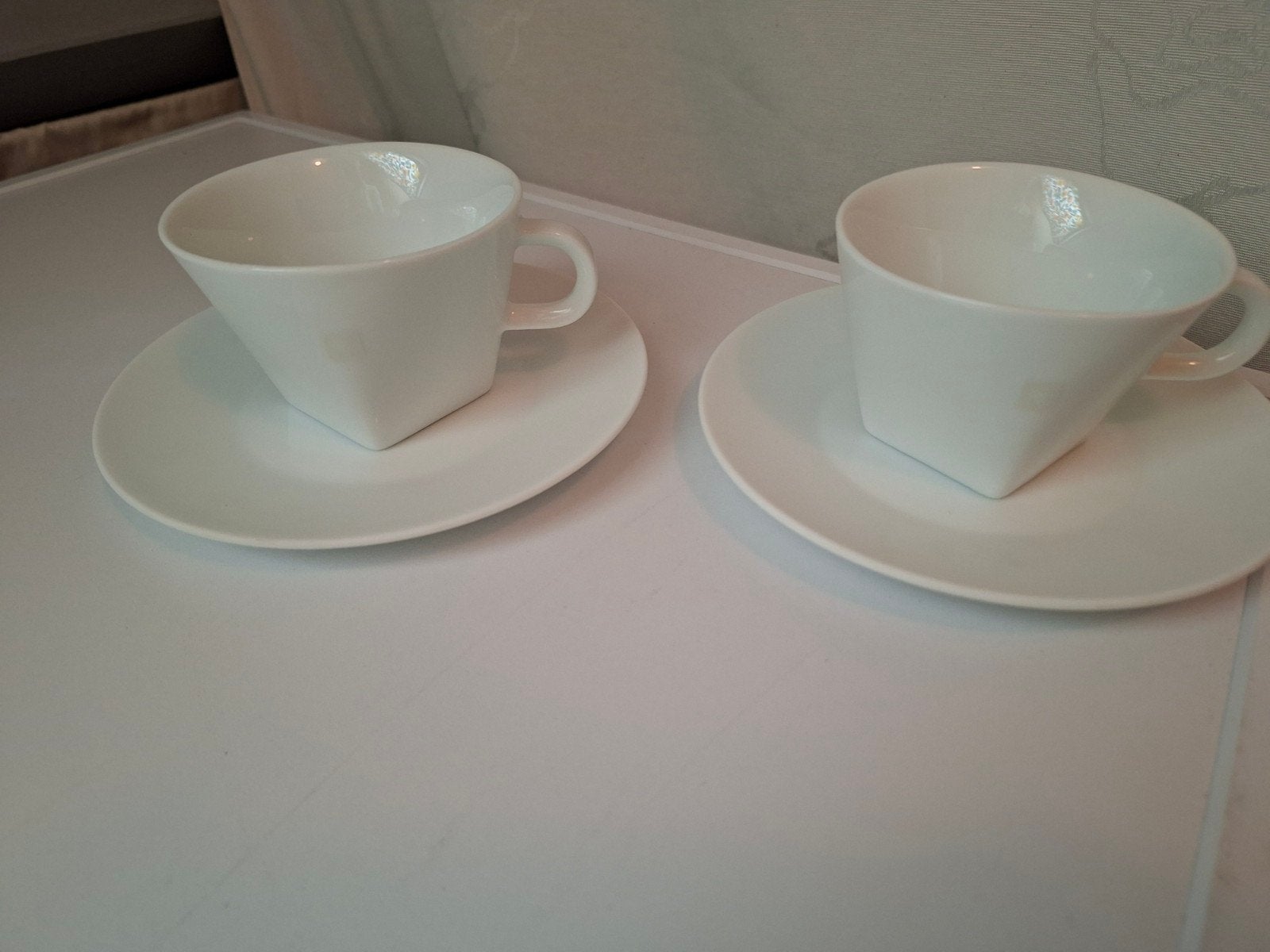 Nespresso 2x  Cappuccino kop en schotel, Ophalen of Verzenden