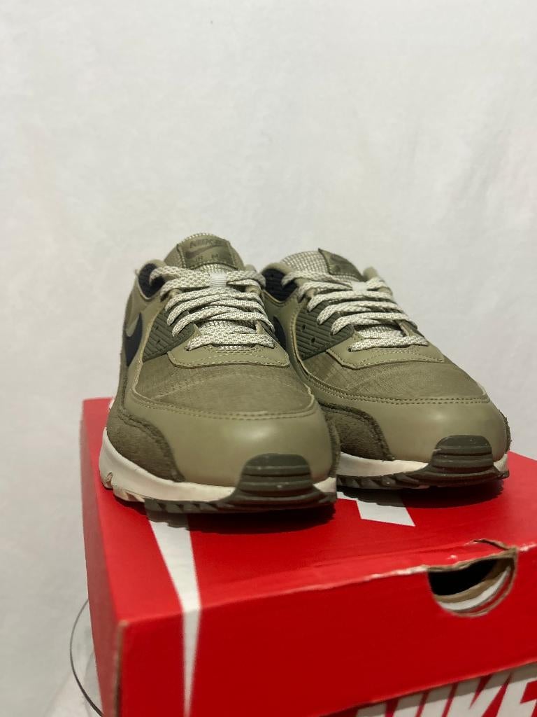 ALS NIEUW! Maat 45,5 - Nike Air Max 90 Neutral Olive, Overige kleuren, Verzenden, Nike, Nike