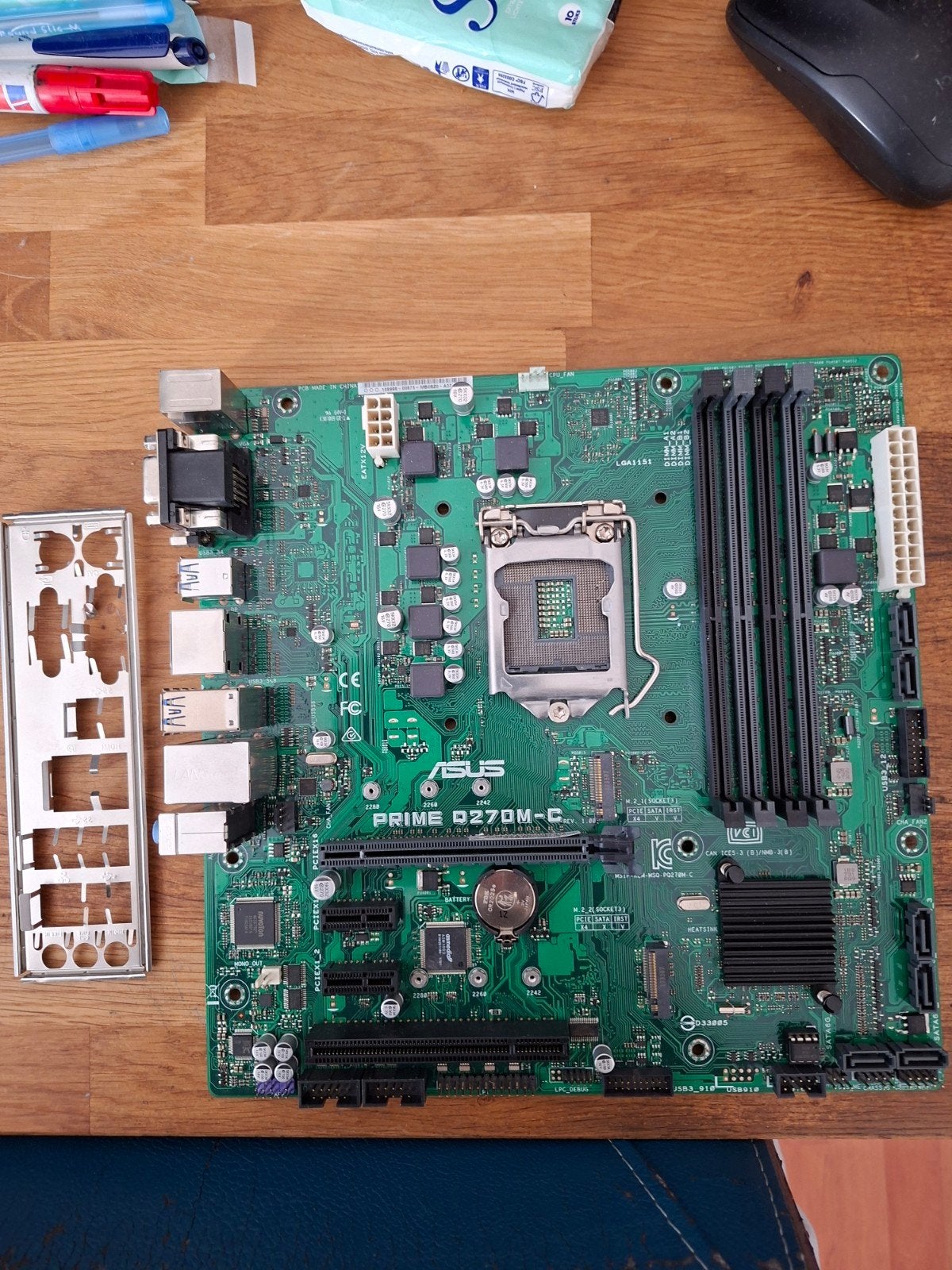 ASUS Prime Q270M-C Moederbord - Intel LGA1151 DDR4, Computers en Software, Gebruikt, LGA1151, DDR4, Ophalen of Verzenden