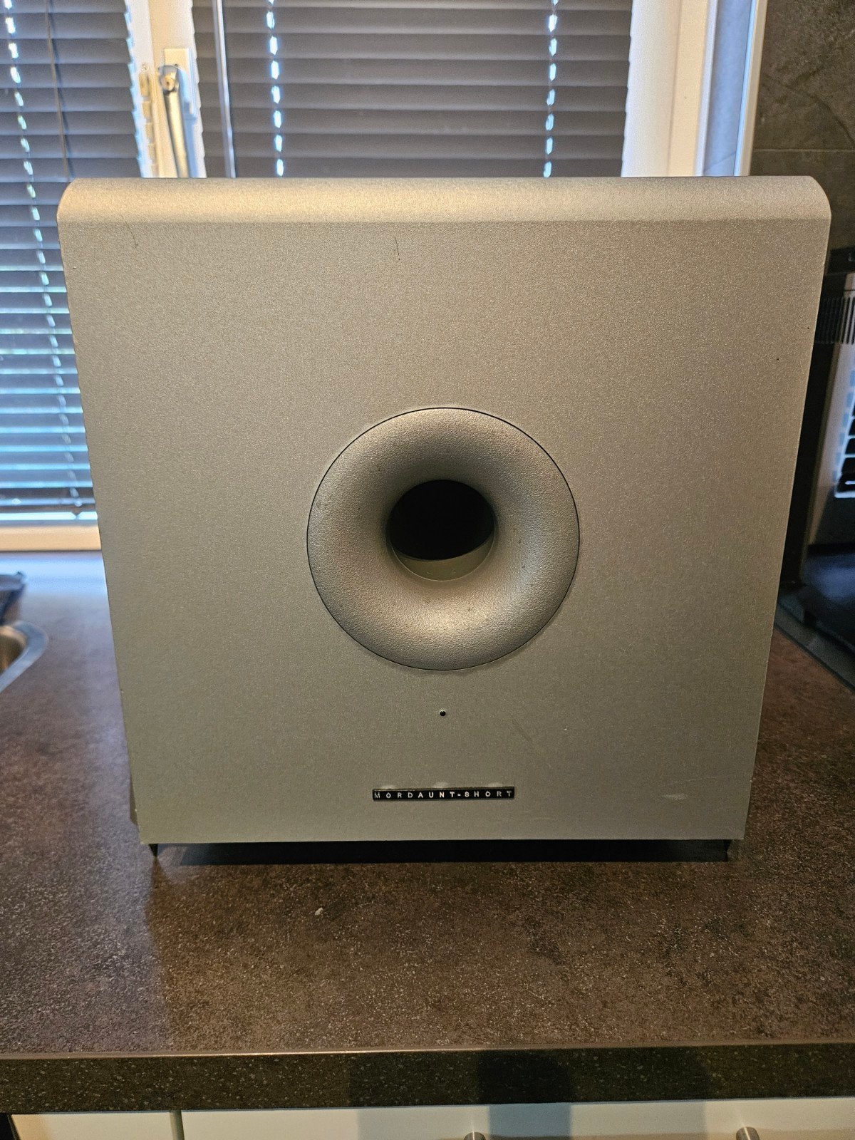 Subwoofer bassbox Mordaunt Short MS308, Ophalen of Verzenden, 70 watt of meer, Overige merken, Overige spelers