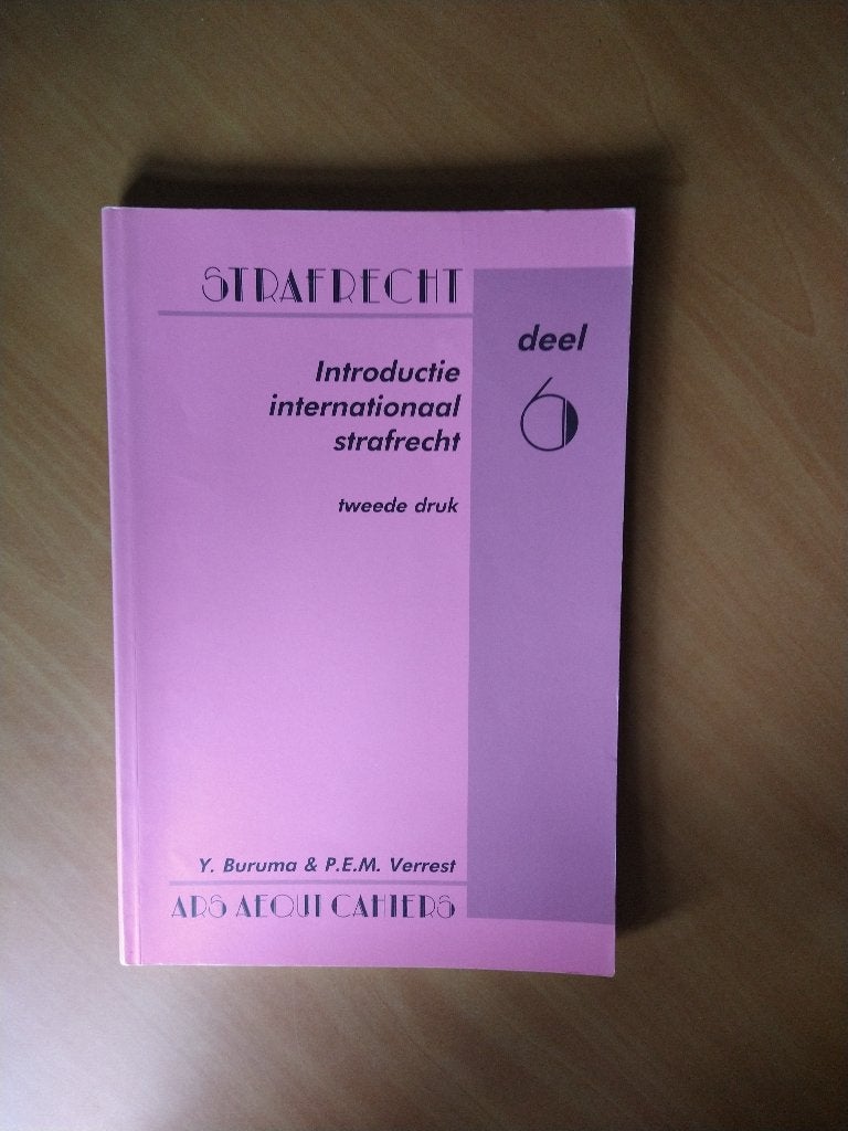 Introductie internationaal strafrecht. Buruma, Y., Ophalen of Verzenden, Zo goed als nieuw, Sociale wetenschap