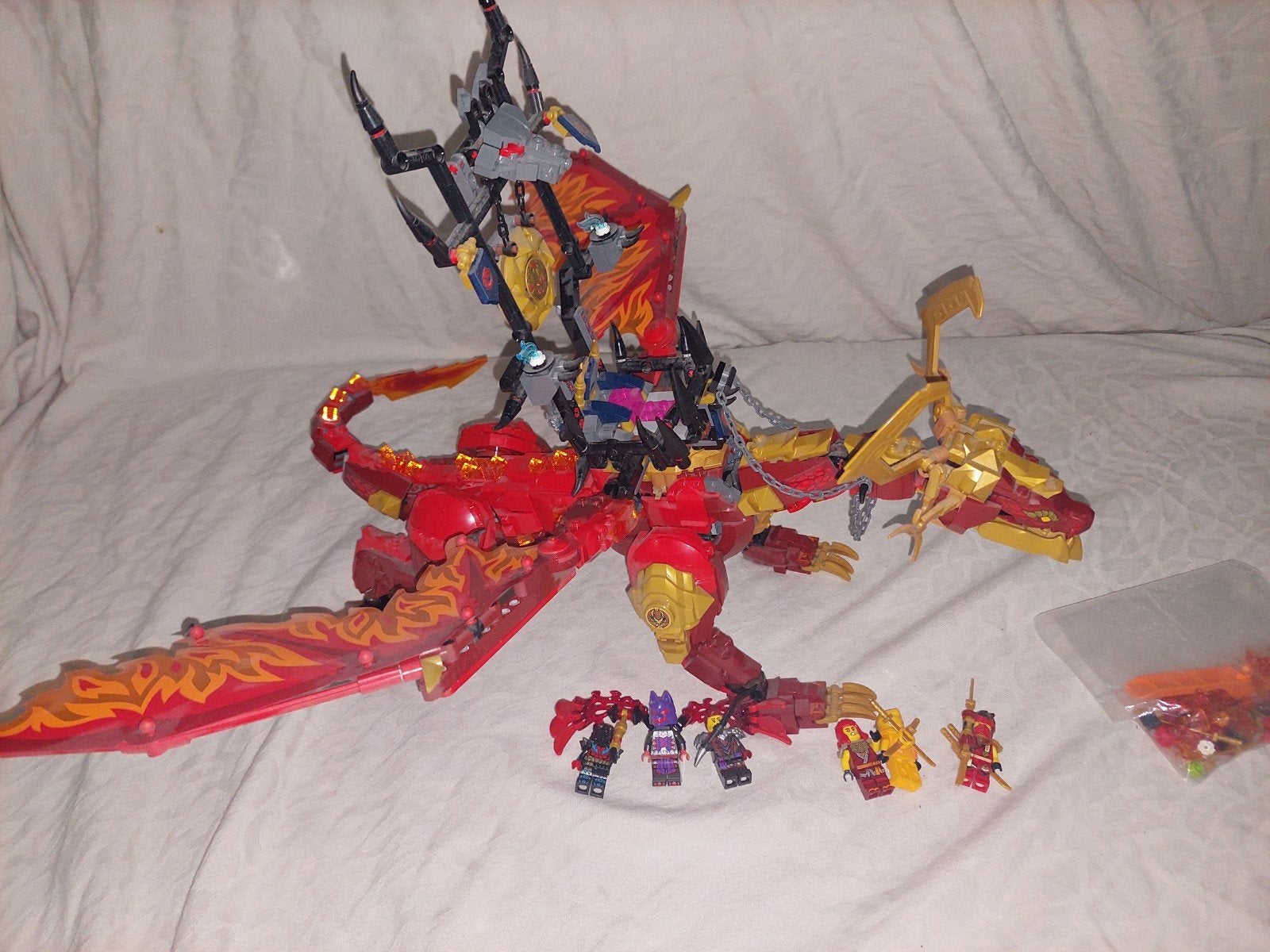 LEGO Ninjago Draak met Minifiguren 71822, Ophalen of Verzenden, Gebruikt, Overige merken
