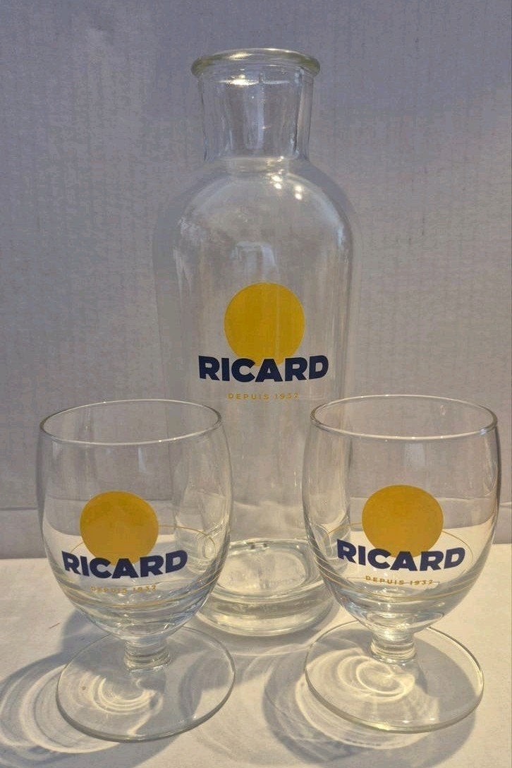 Ricard setje (G), Ophalen of Verzenden, Borrel- of Shotglas