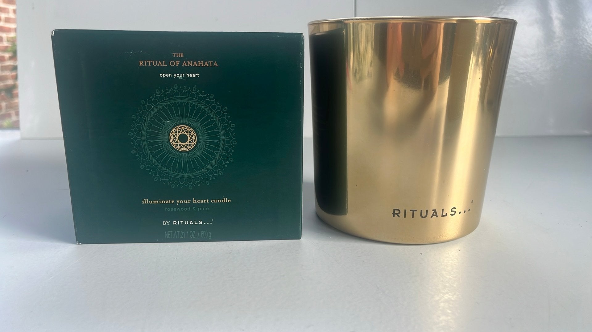The Ritual of Anahata geurkaars 600g - Limited Editi, Ophalen of Verzenden, Nieuw, Goud, Glas