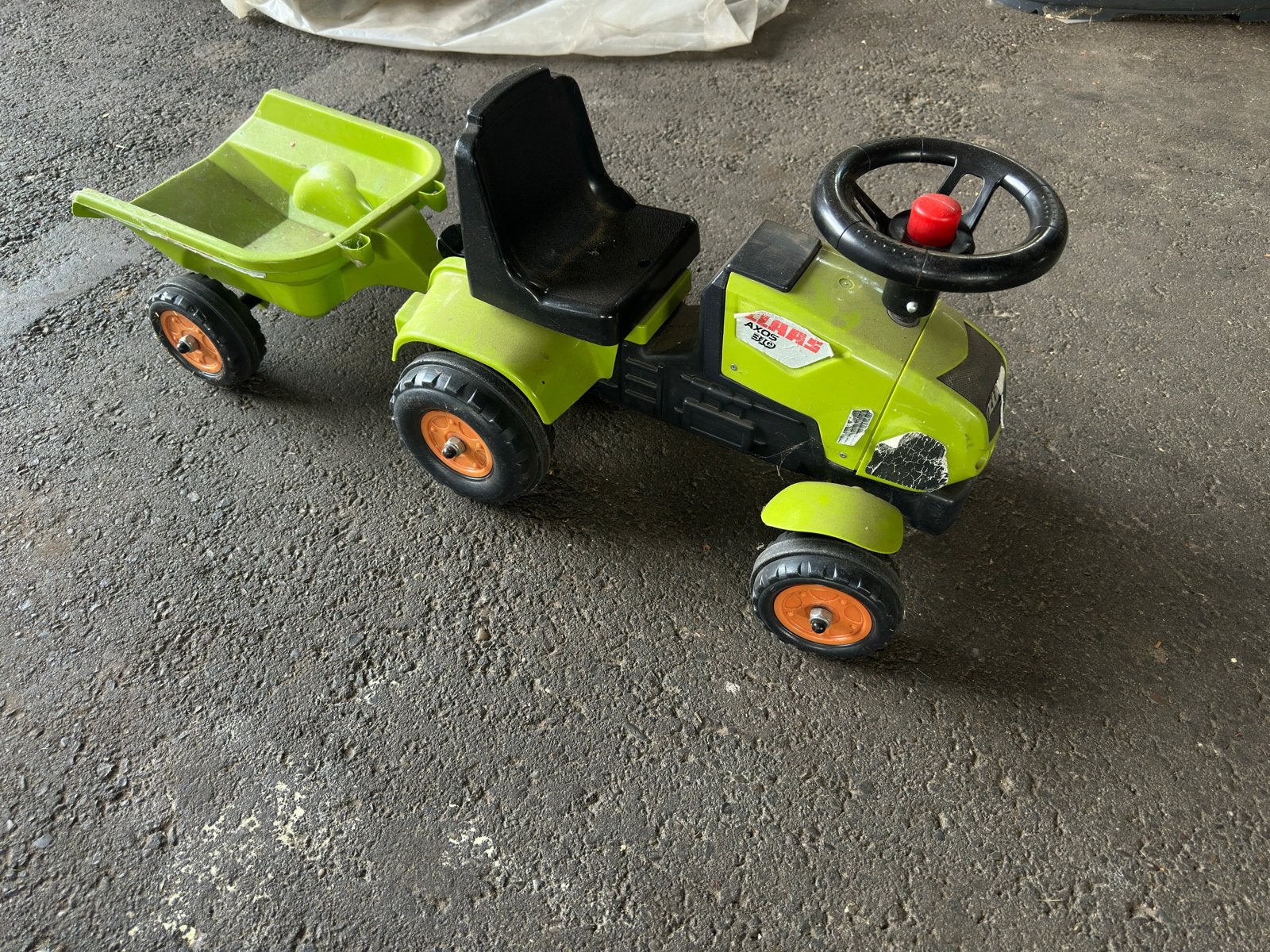 Looptrekker met kar Claas voor kinderen, Ophalen, Gebruikt