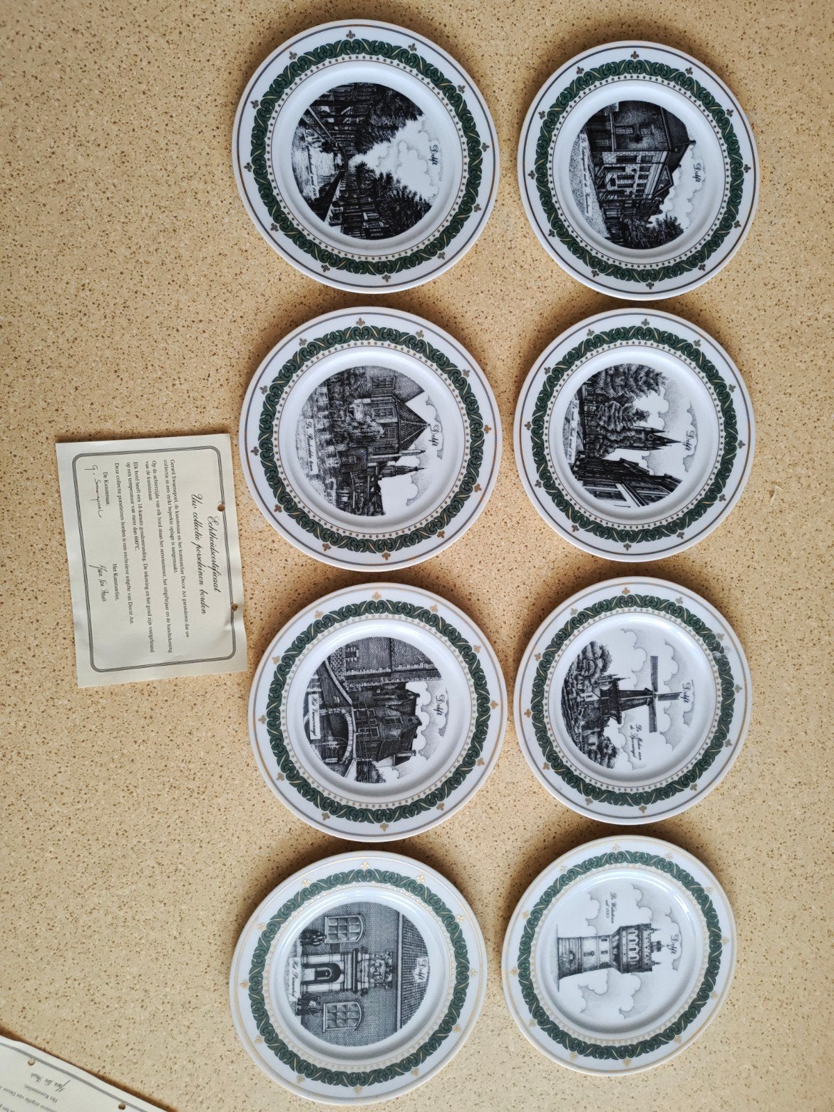 Exclusieve Collectie Delftse Porseleinen Borden (8 stuks), Ophalen of Verzenden