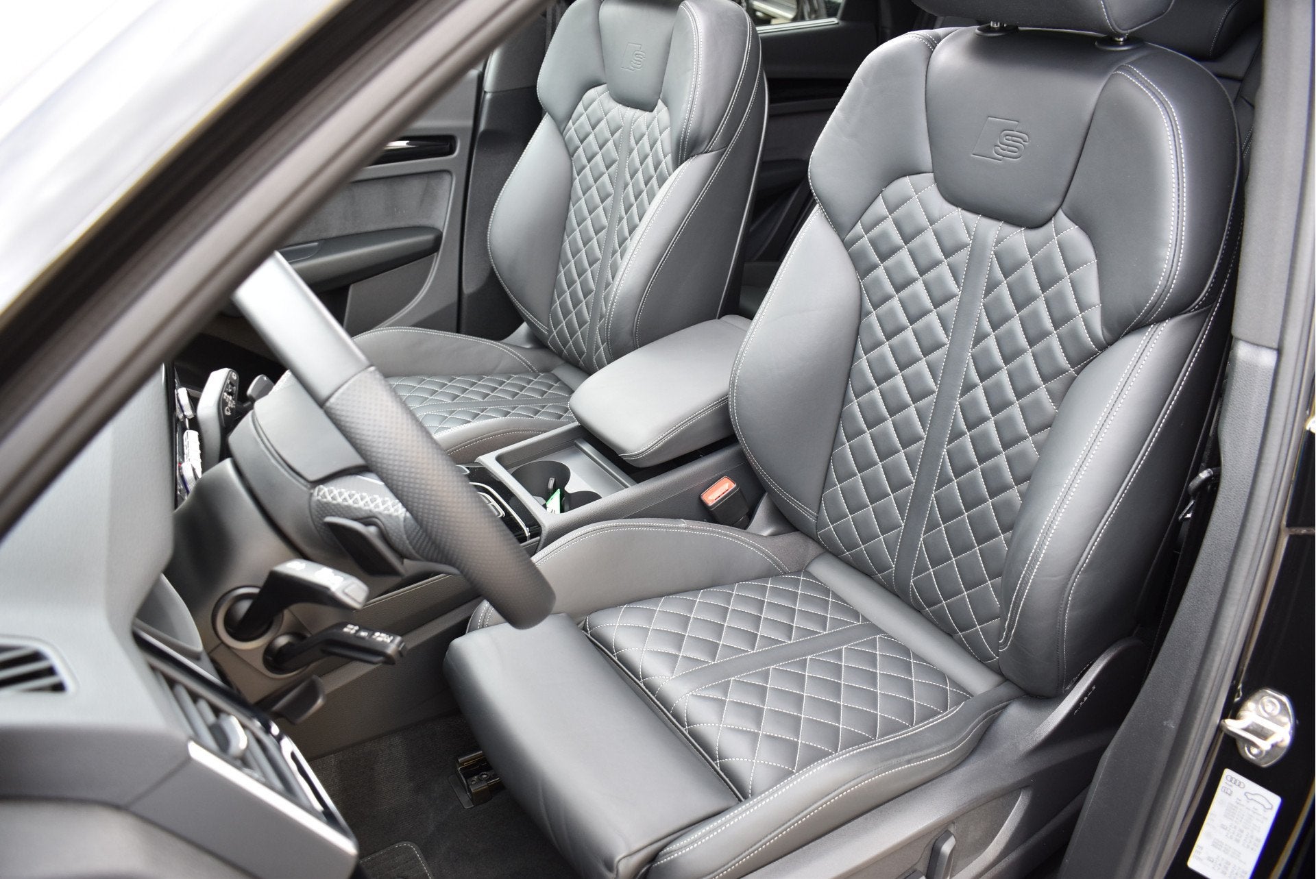 Audi Q5 50 TFSI e S-Line Competition Pano Luchtvering RS-Sto, Auto's, Automaat, Gebruikt, Zwart, 4 cilinders