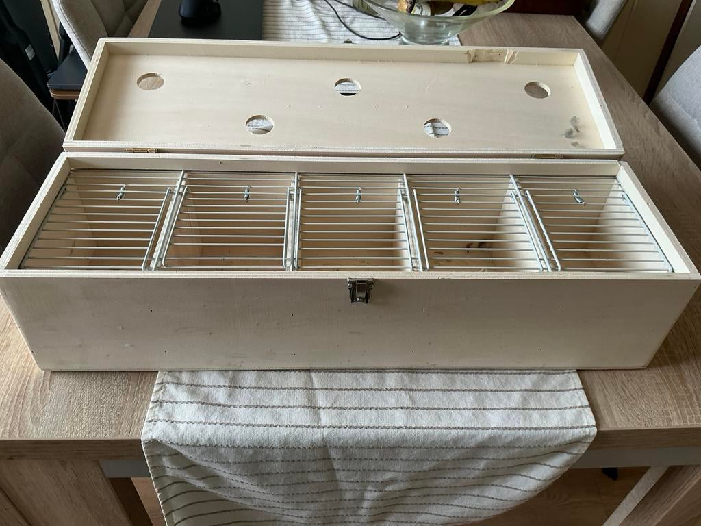 2 transport koffers voor vogels, Dieren en Toebehoren, Ophalen, Zo goed als nieuw, Hout