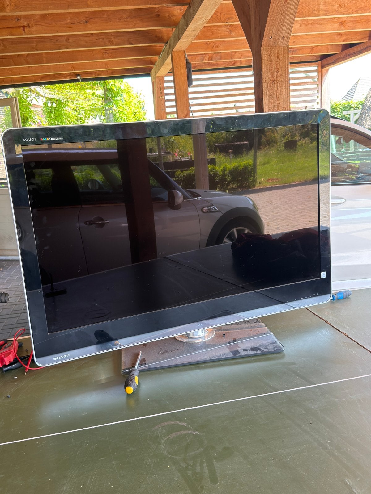 Sharp aquos quattron tv, Audio, Tv en Foto, Televisies, Ophalen, 50 Hz, Zo goed als nieuw, 100 cm of meer