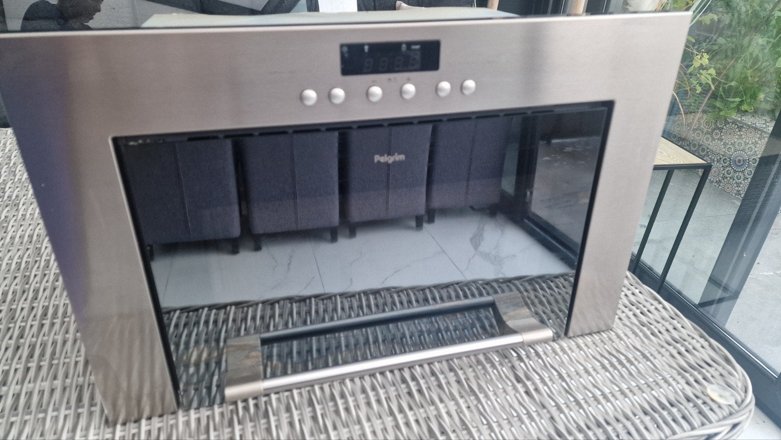Nette inbouwmagnetron, per direct beschikbaar, 60 cm of meer, Ophalen of Verzenden, Inbouw, Draaiplateau