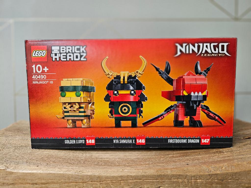 LEGO BrickHeadz 40490 NINJAGO 10 nieuw geseald, Lego, Nieuw, Ophalen of Verzenden, Compleet