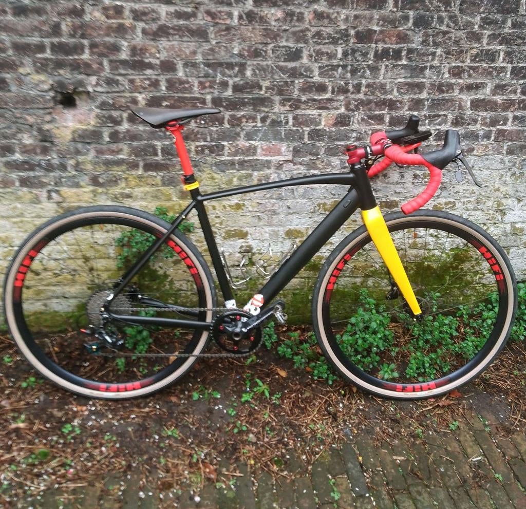 Gravelbike met Aluminium Frame en Carbon Voorvork, Fietsen en Brommers, Fietsen | Racefietsen, Overige merken, 28 inch, Gebruikt