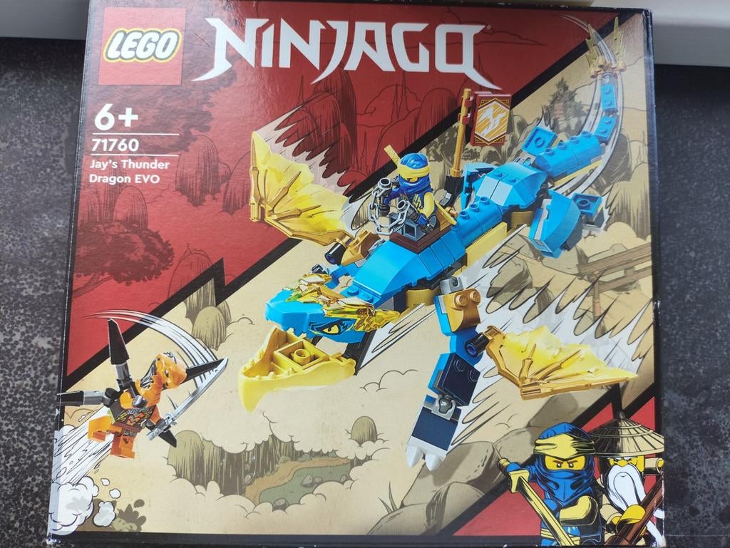 Lego Ninjago 71760 Jay's Thunder Dragon EVO Set, Lego, Ophalen of Verzenden, Zo goed als nieuw, Compleet