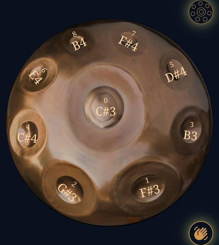 Handpan, Muziek en Instrumenten, Percussie, Zo goed als nieuw, Melodische percussie, Ophalen