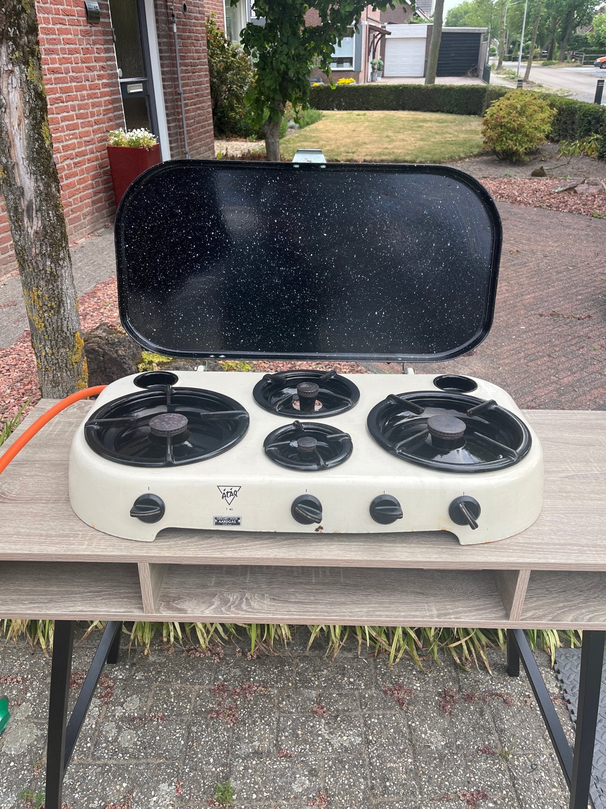 ATAG 4-pits gasfornuis  - Ideaal voor buiten koken!, Ophalen, Gebruikt
