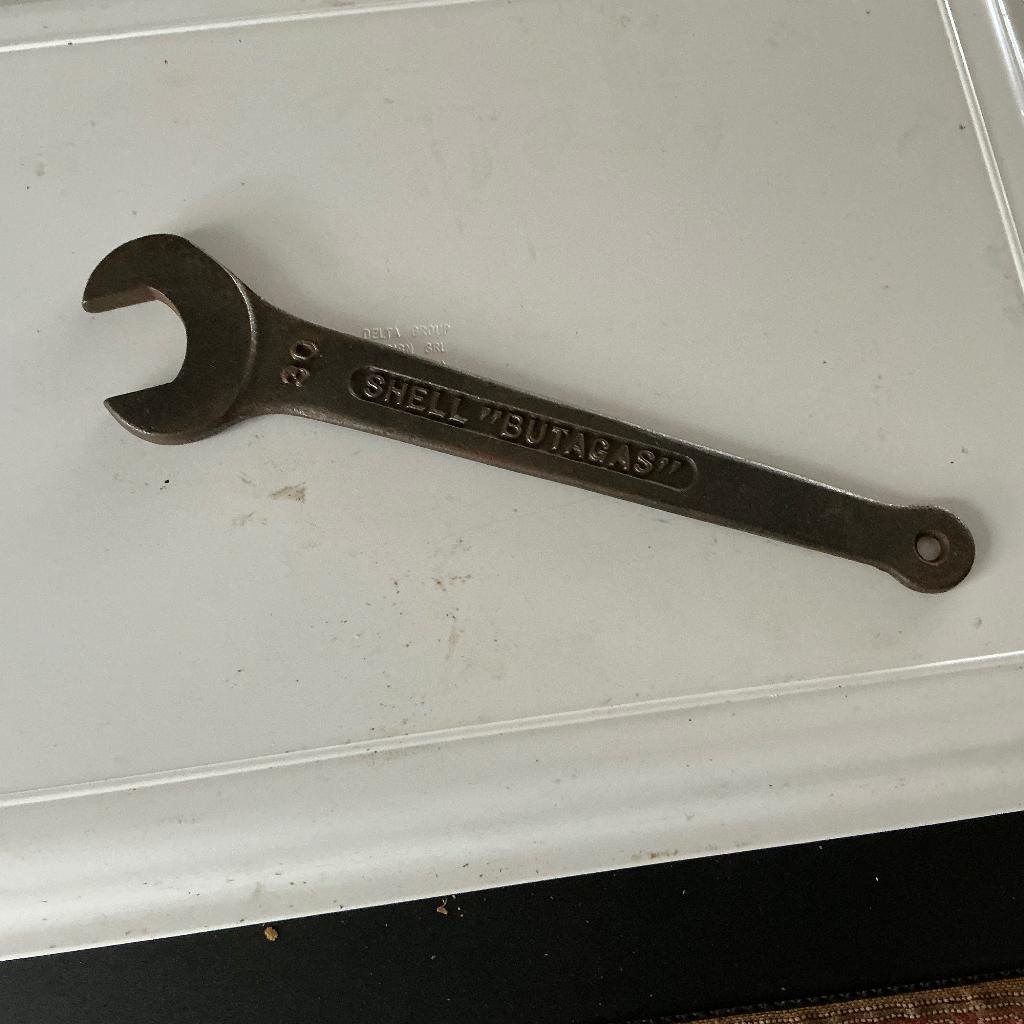 Camping sleutel butagas gemerkt, Antiek en Kunst, Antiek | Gereedschap en Instrumenten, Ophalen of Verzenden
