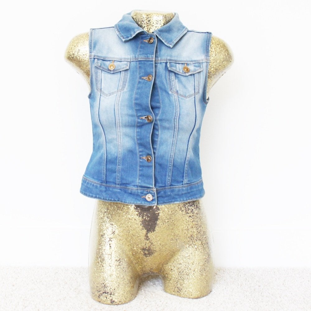 Zara Kids Spijker Hesje (162 cm) - 22 € 15,-, Kinderen en Baby's, Kinderkleding | Maat 164, Overige typen, Jongen of Meisje, Ophalen of Verzenden