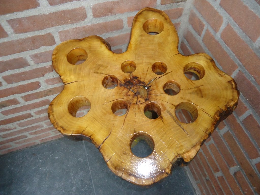 Handmade WANDELSTOKKEN opbergrek - natuurlijk houten houder, Ophalen, Zo goed als nieuw, Hout