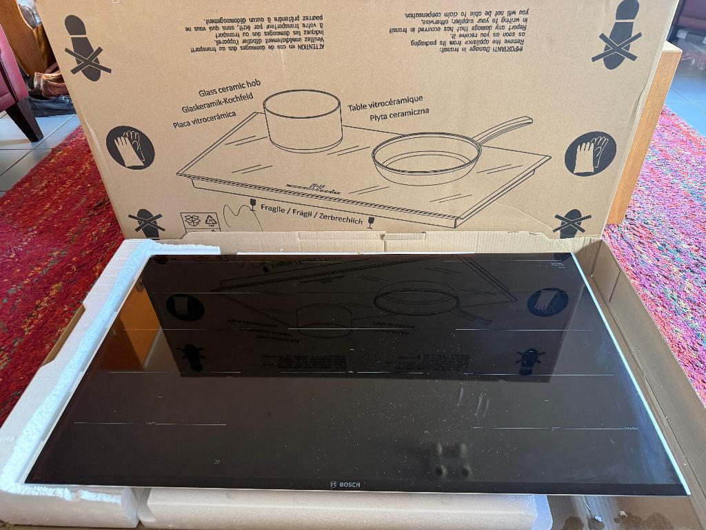 Bosch PXX975DC1E Inductie kookplaat 90 cm, Gebruikt, Ophalen of Verzenden, Inbouw, Inductie