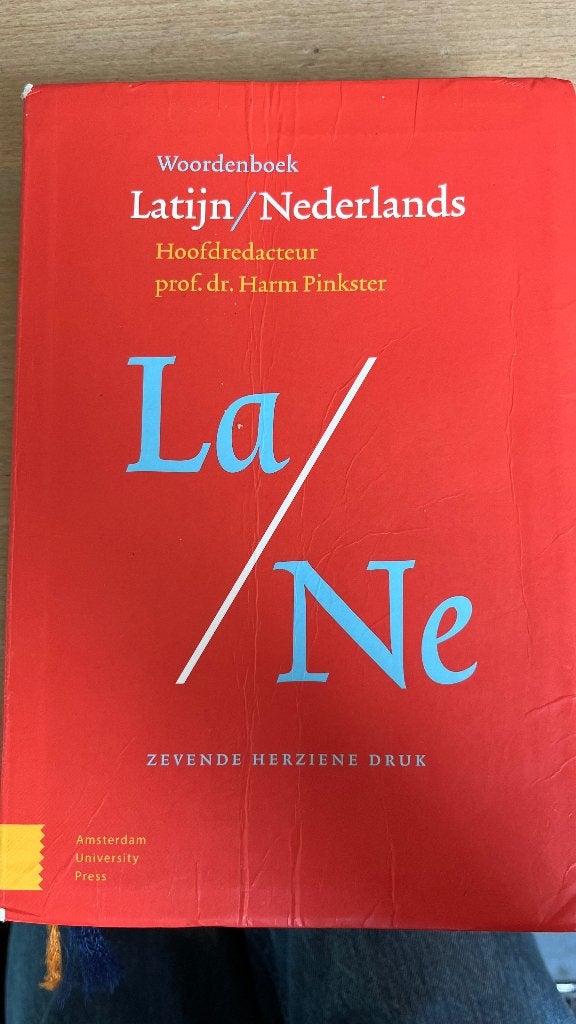 Woordenboek Latijn/Nederlands - La/Ne - Harm Pinkster, Harm Pinkster, Verzenden, Zo goed als nieuw, Latijn