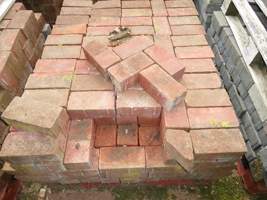 klinkers gebakken en beton nieuw, Ophalen, Nieuw