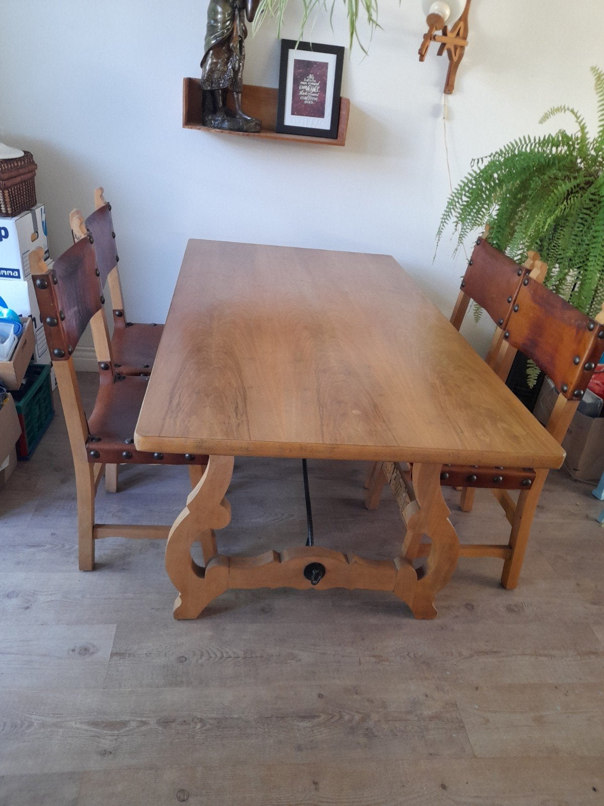 eethoek en stoelen 4, Huis en Inrichting, Complete eetkamers, Ophalen, 4 tot 6 stoelen