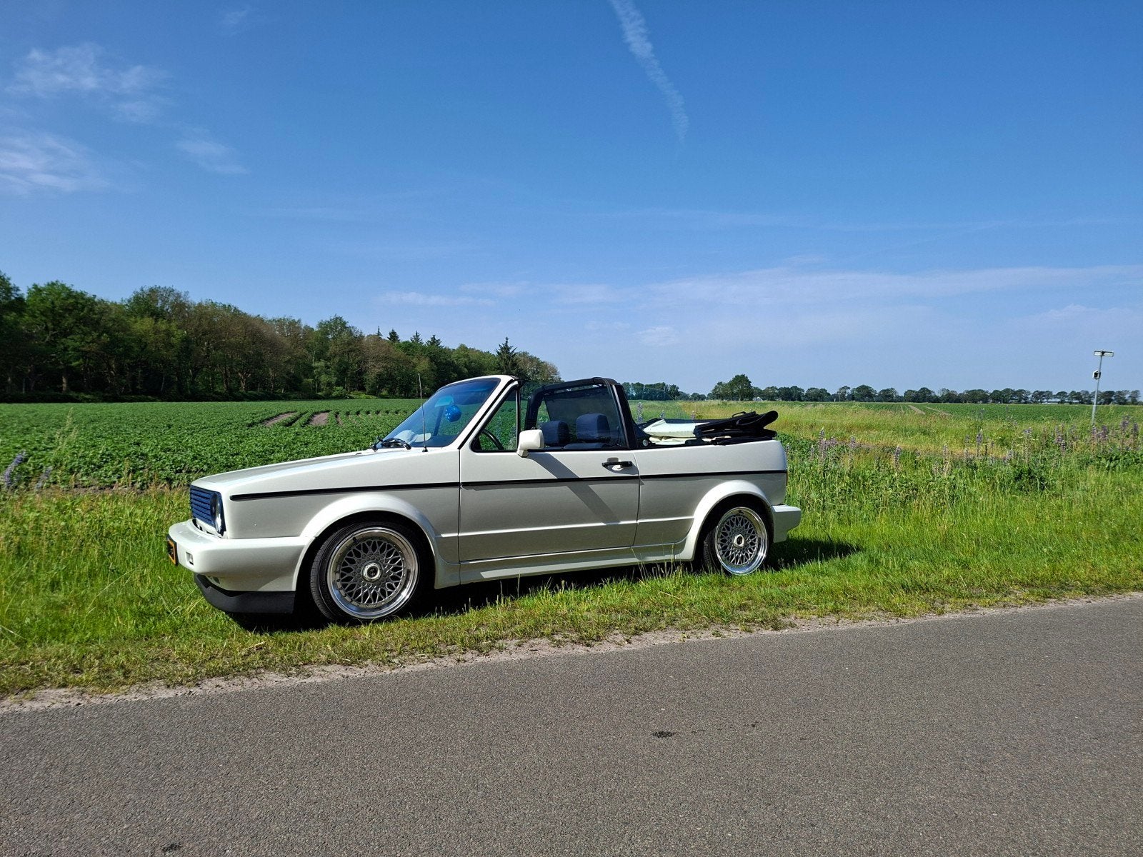 Volkswagen Golf 1.8 Cabriolet 72KW U9 1990 Wit, Voorwielaandrijving, Stof, 4 cilinders, Cabriolet