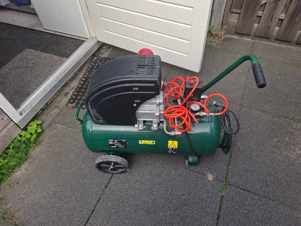 Parkside PKO 500 A1 compressor – 50L – 10 bar, Doe-het-zelf en Verbouw, Ophalen, 6 tot 10 bar, 400 tot 800 liter/min, Zo goed als nieuw