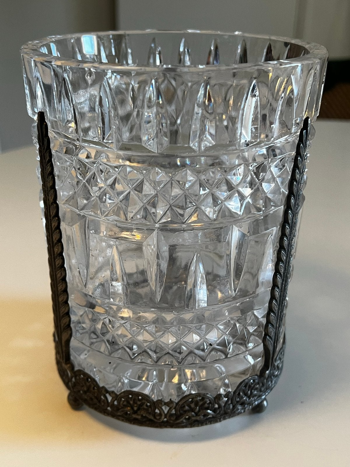 Antiek/vintage kristallen champagnekoeler/ijsemmer, Antiek en Kunst, Ophalen of Verzenden