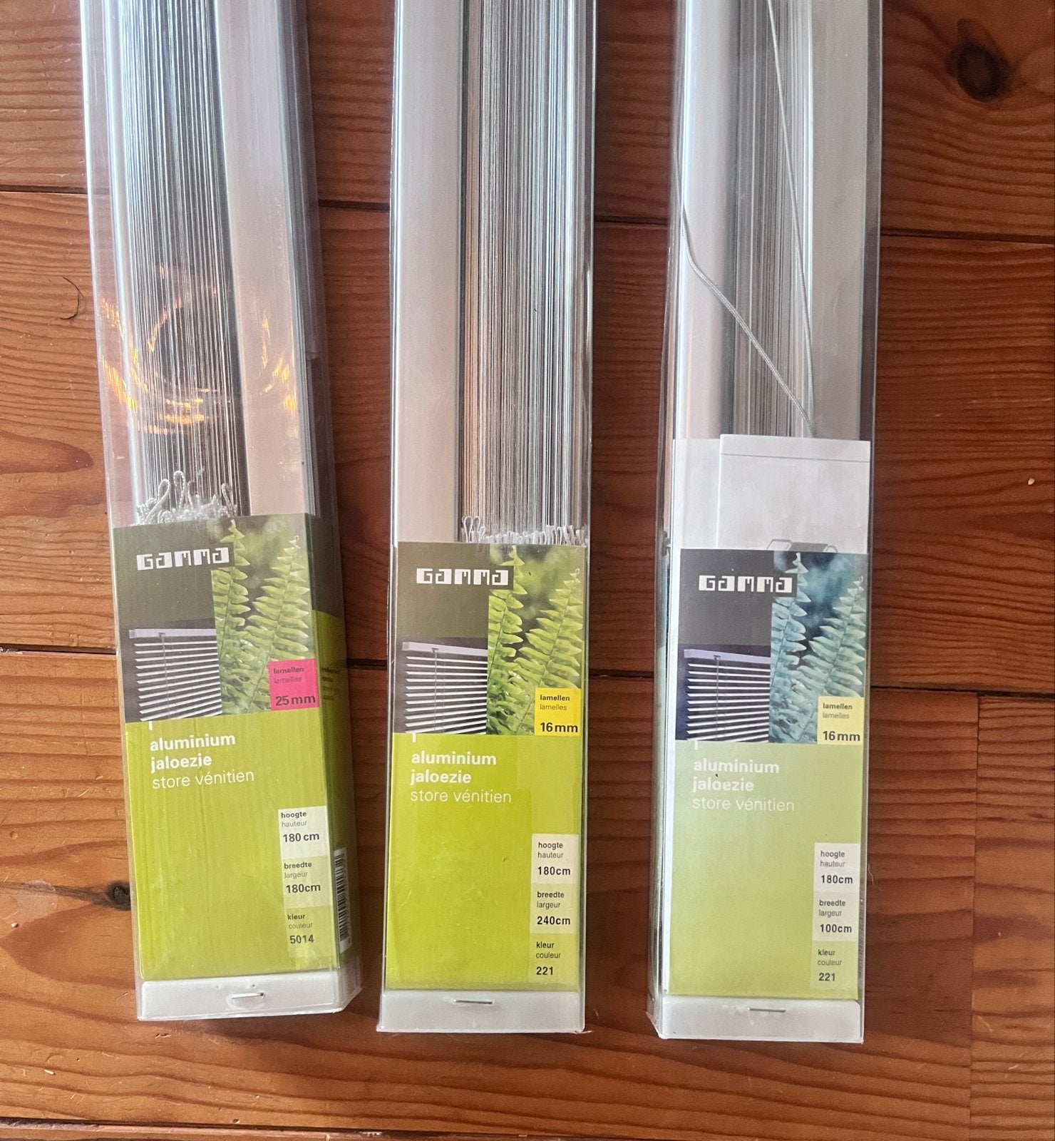 Gamma aluminium jaloezieën (diverse maten), Jaloezie, Overige merken, Metaal, Ophalen of Verzenden