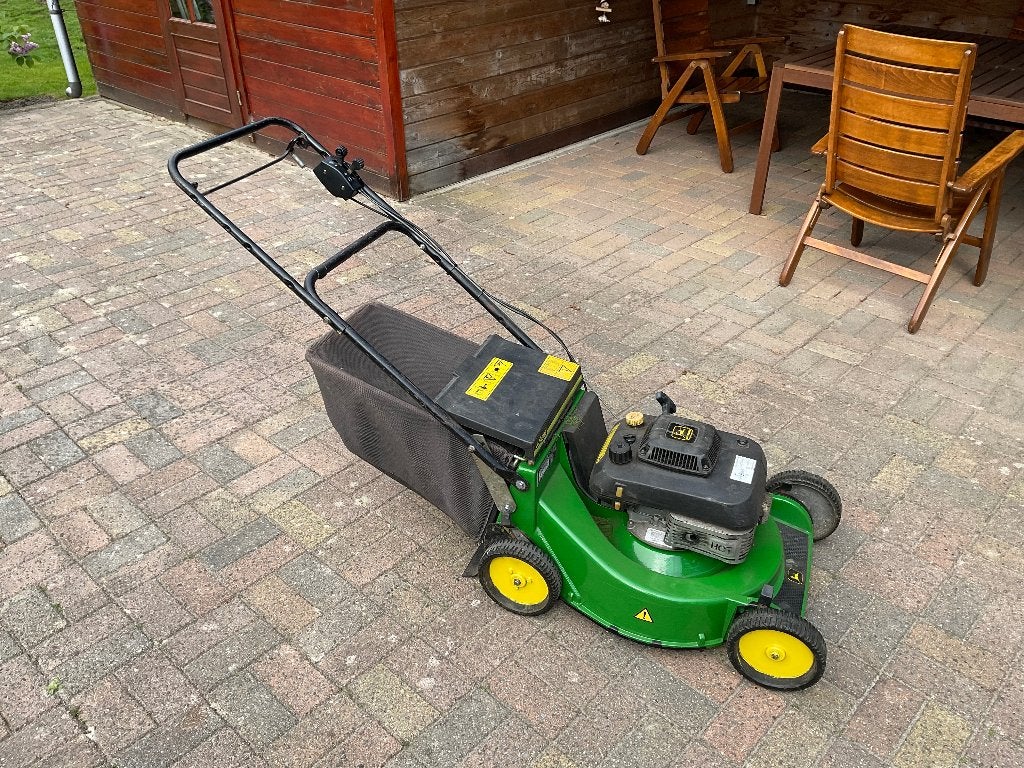 John Deere grasmaaier, Cirkelmaaier, Gebruikt, Versnellingen, Benzine-grasmaaier