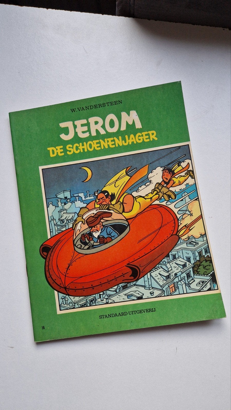 Jeroom De Schoenenjager - Willy Vandersteen stripboek, Eén stripboek, Ophalen of Verzenden, Gelezen