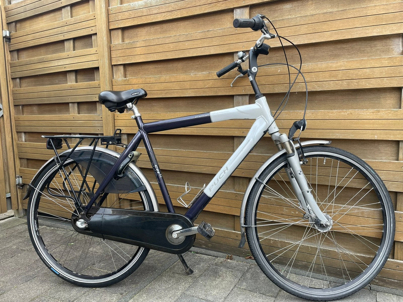 28 inch Puch herenfiets/ stationsfiets met versnellingen, Gebruikt, Versnellingen, 61 tot 65 cm, Ophalen