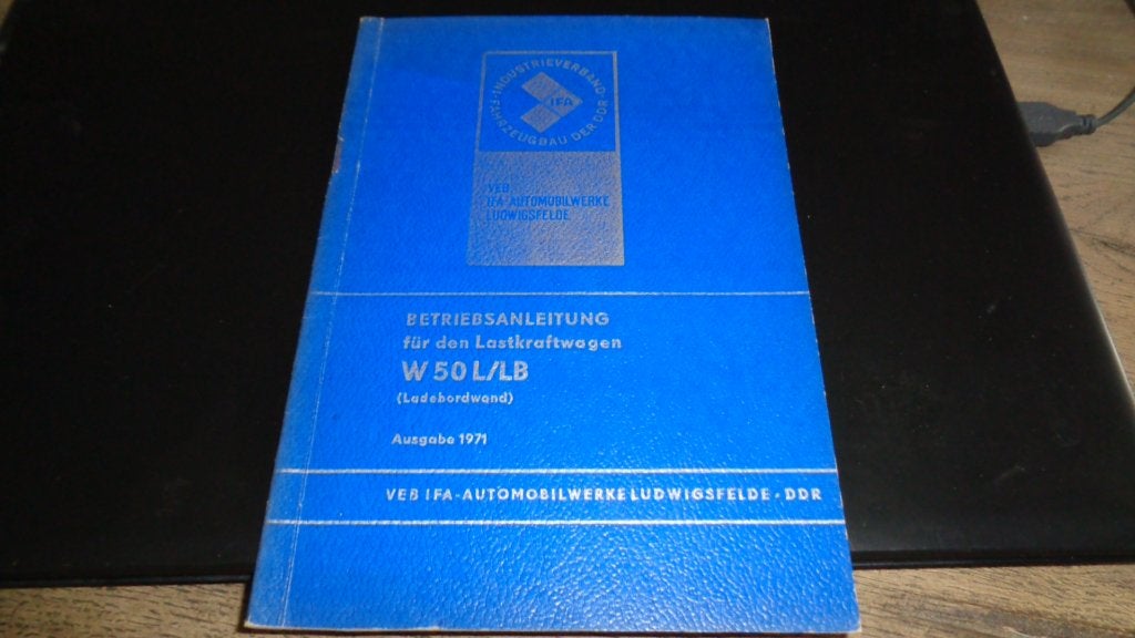 Instr.boekje uit DDR tijd  IFA W 50 L/LB mit Ladebordwand 71, Verzenden, Nieuw