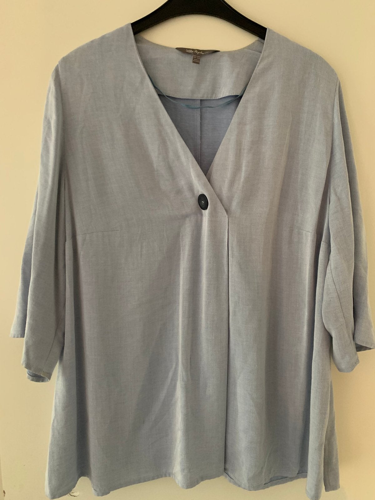 Lichtblauw tuniek van Ulla Popken 46/48, Kleding | Dames, Ophalen of Verzenden, Zo goed als nieuw, Blauw, Blouse of Tuniek