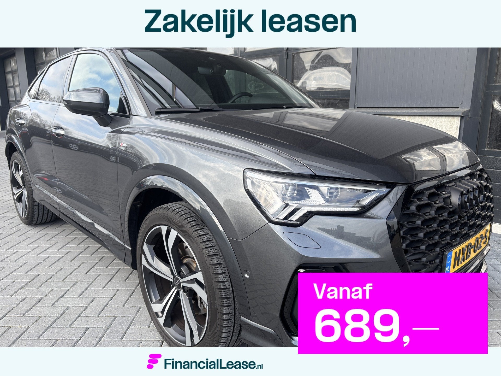 Audi Q3 Sportback 45 TFSI e S-Line B&O Pano 360-Camera Carbo, Gebruikt, Hybride Elektrisch/Benzine, SUV of Terreinwagen, Zilver of Grijs