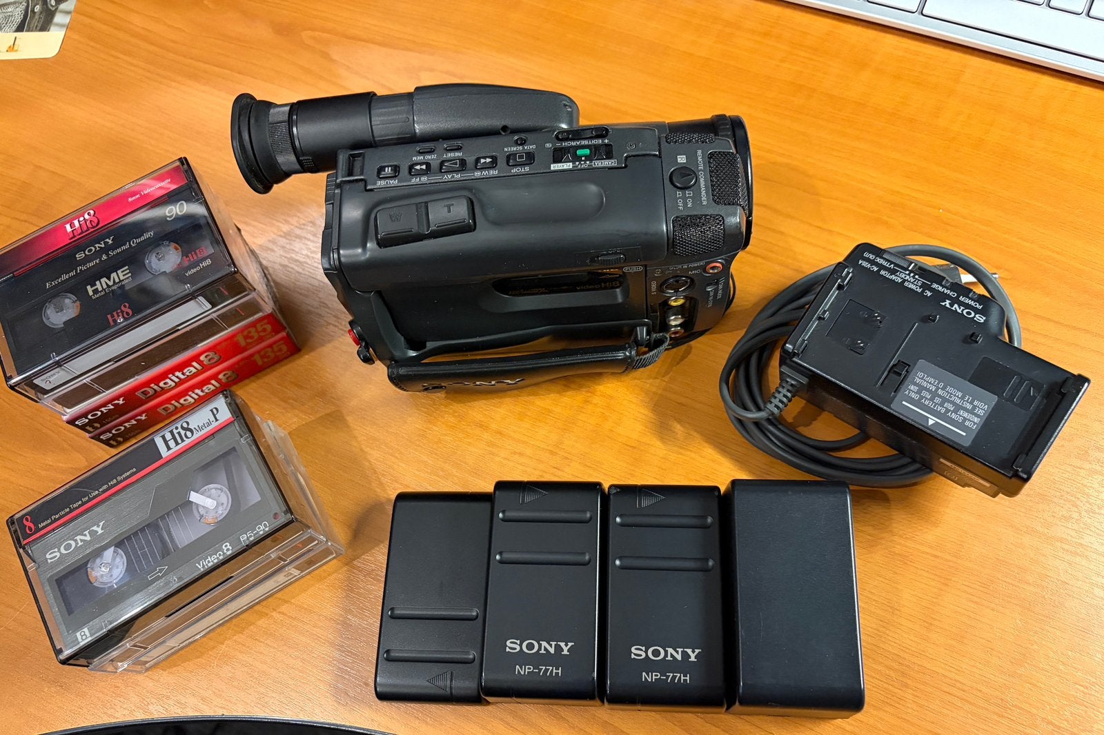 Sony handycam video 8 systeem