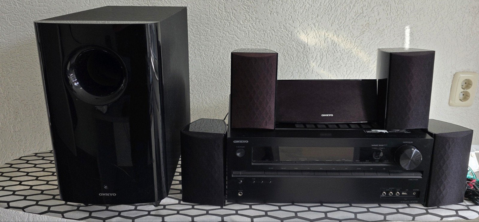 Onkyo HT-R758 Home Cinema Set 5.1 Luidsprekers & Subwoofer, Overige merken, Gebruikt, 70 watt of meer, Ophalen of Verzenden