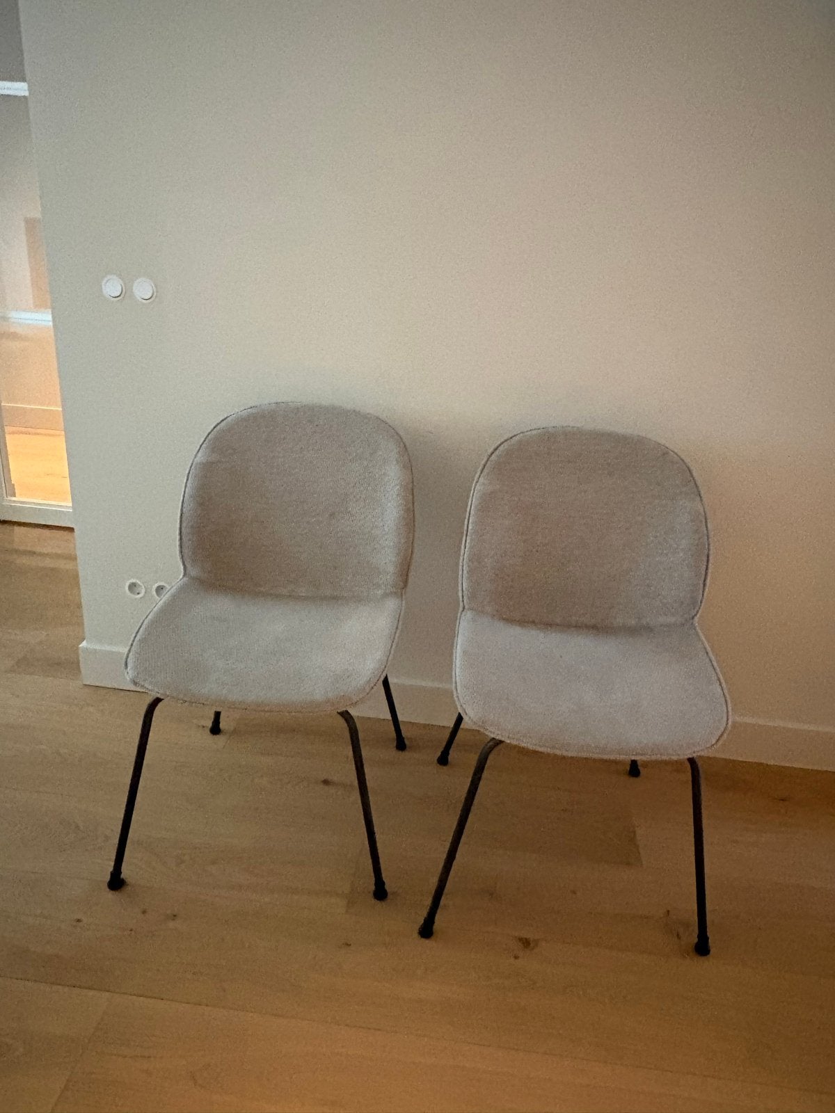 4x Eetkamerstoel Melchior gestoffeerd - Zo goed als nieuw, Ophalen, Overige kleuren, Zo goed als nieuw, Vier