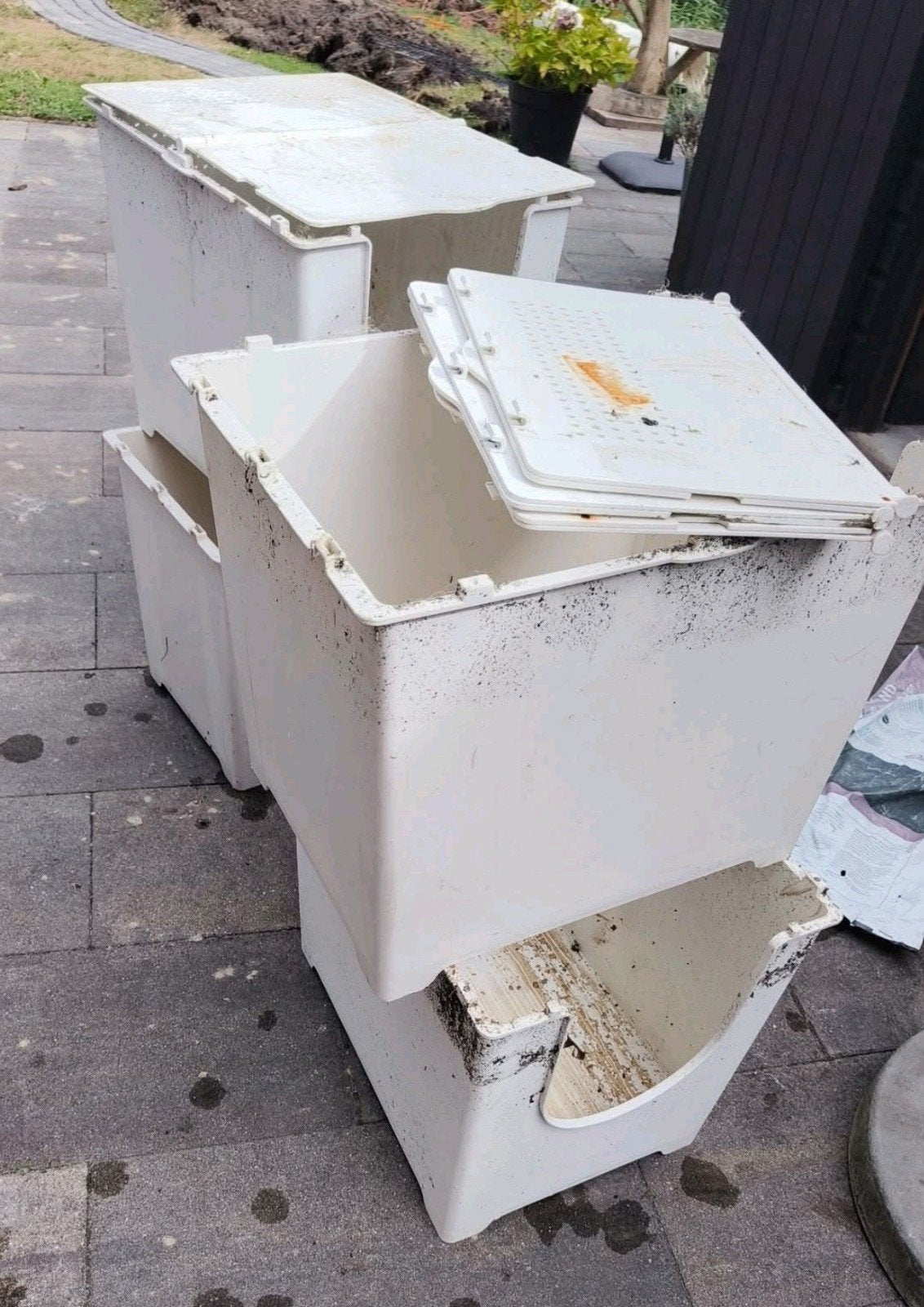 Vier Modkat kattenbakken, Ophalen of Verzenden, Gebruikt, Open