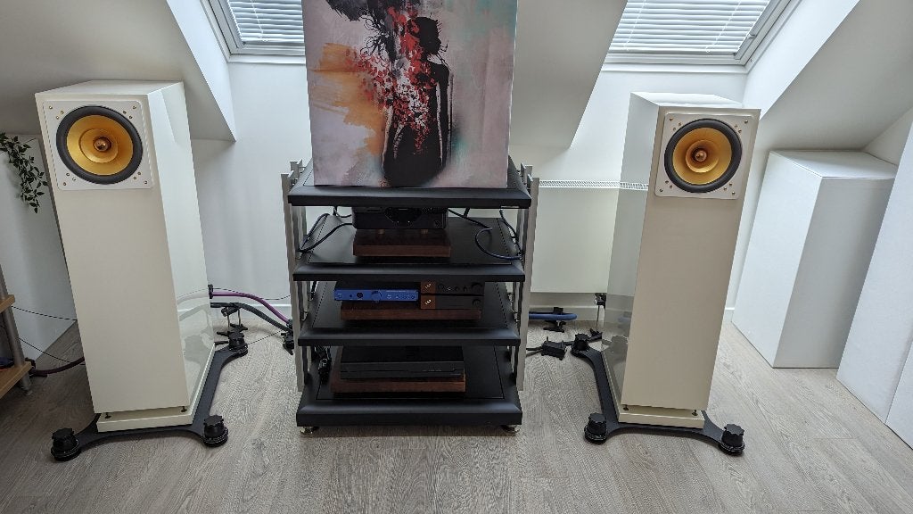 Cube Audio Nenuphar - Witte uitvoering, met platforms, Audio, Tv en Foto, Speakerset, Zo goed als nieuw, Minder dan 60 watt, Ophalen