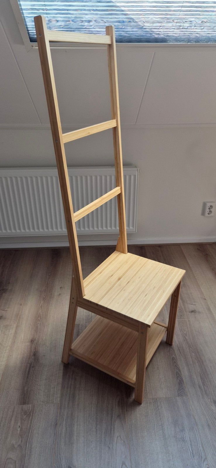 IKEA Ragrund Kledingstoel / Valetstoel uit bamboe, Ophalen, Overige kleuren, Modern, Scandinavisch, Zo goed als nieuw