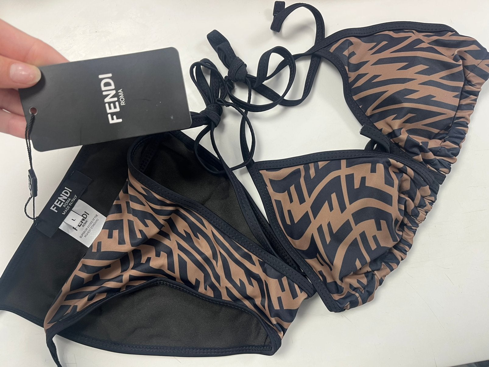 Luxe merk bikini Fendi, Ophalen of Verzenden, Zo goed als nieuw, Bikini