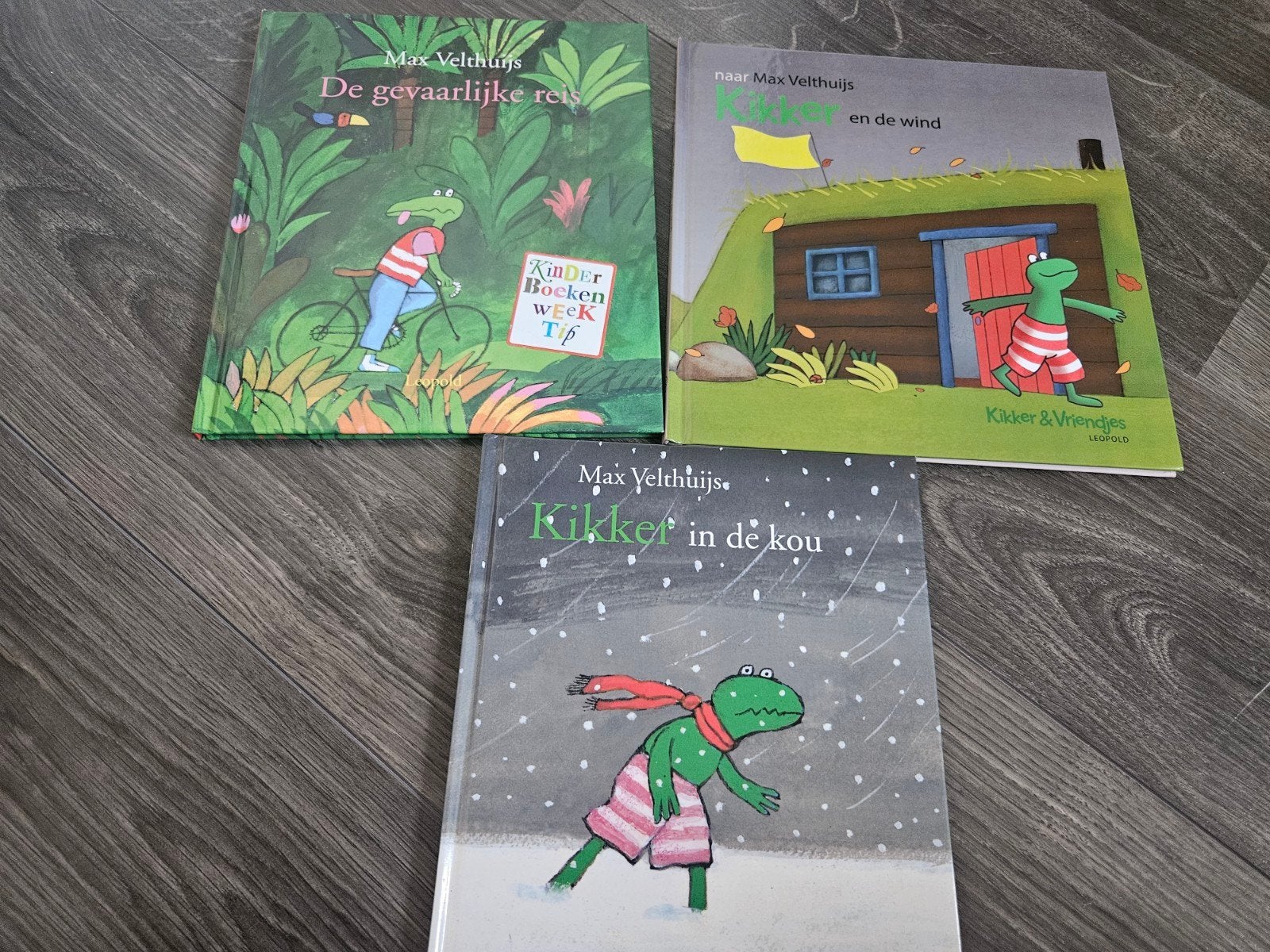 Max Velthuijs Kikker: De gevaarlijke reis, Kikker in d, Boeken, Ophalen of Verzenden, Zo goed als nieuw, Max Velthuijs, Sprookjes