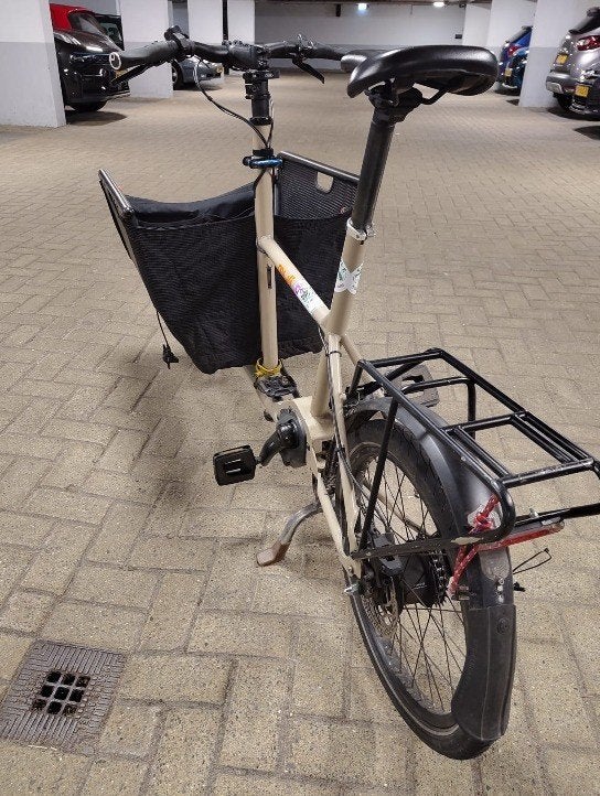 Muli cargo bike, Gebruikt, 1 kind, Elektrisch, Schijfrem