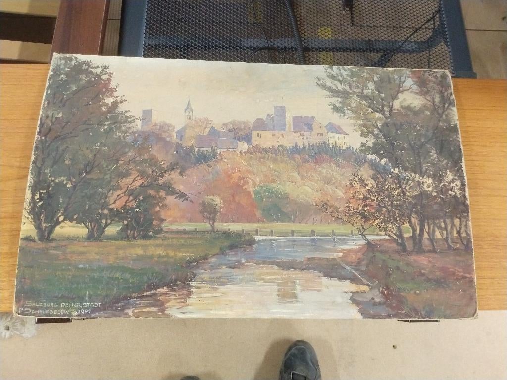 P. Schmiegelow 1921 schilderij, Ophalen