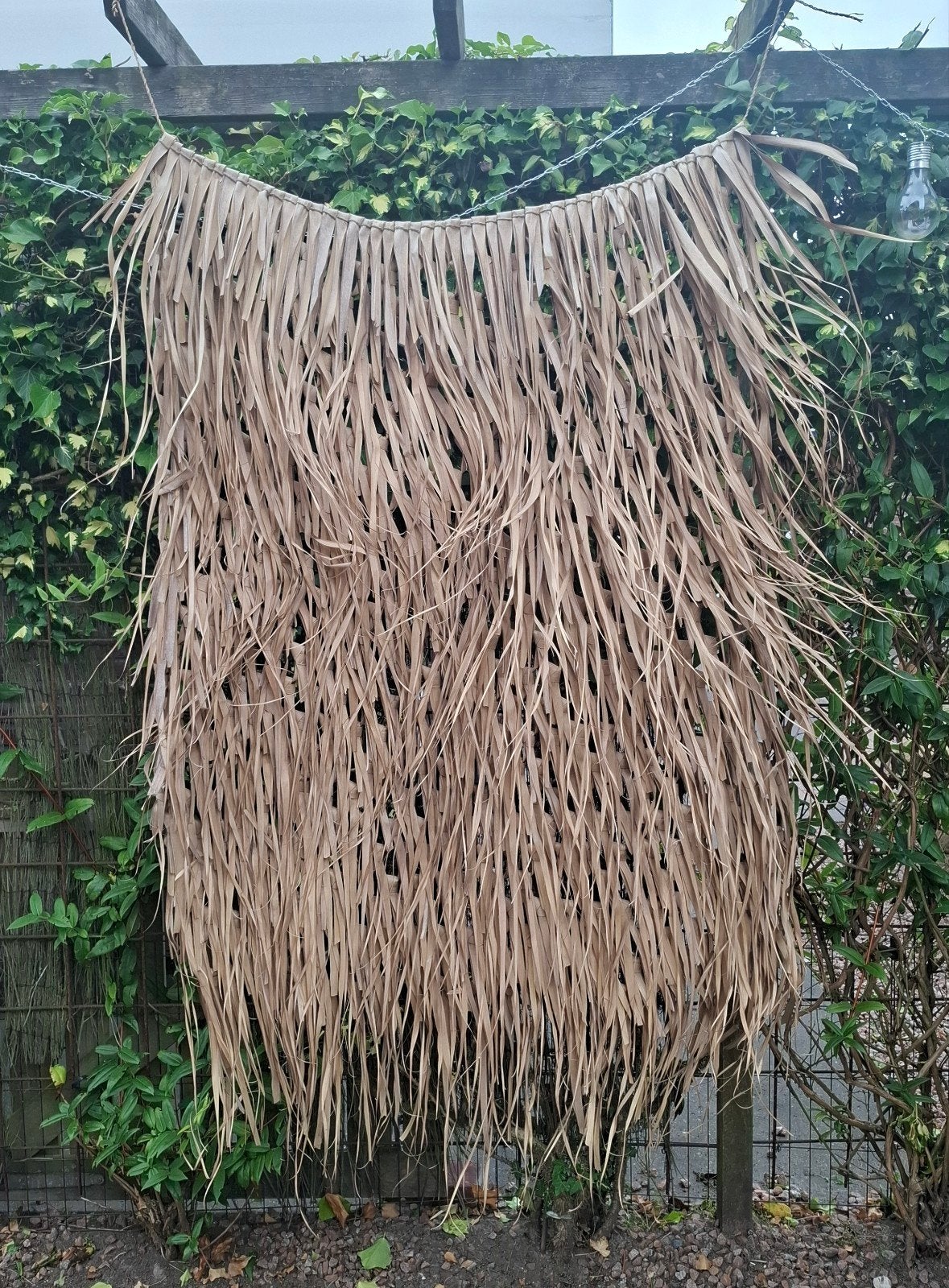 Natuurlijke palmblad decoratie / wandkleed, Ophalen, Gebruikt