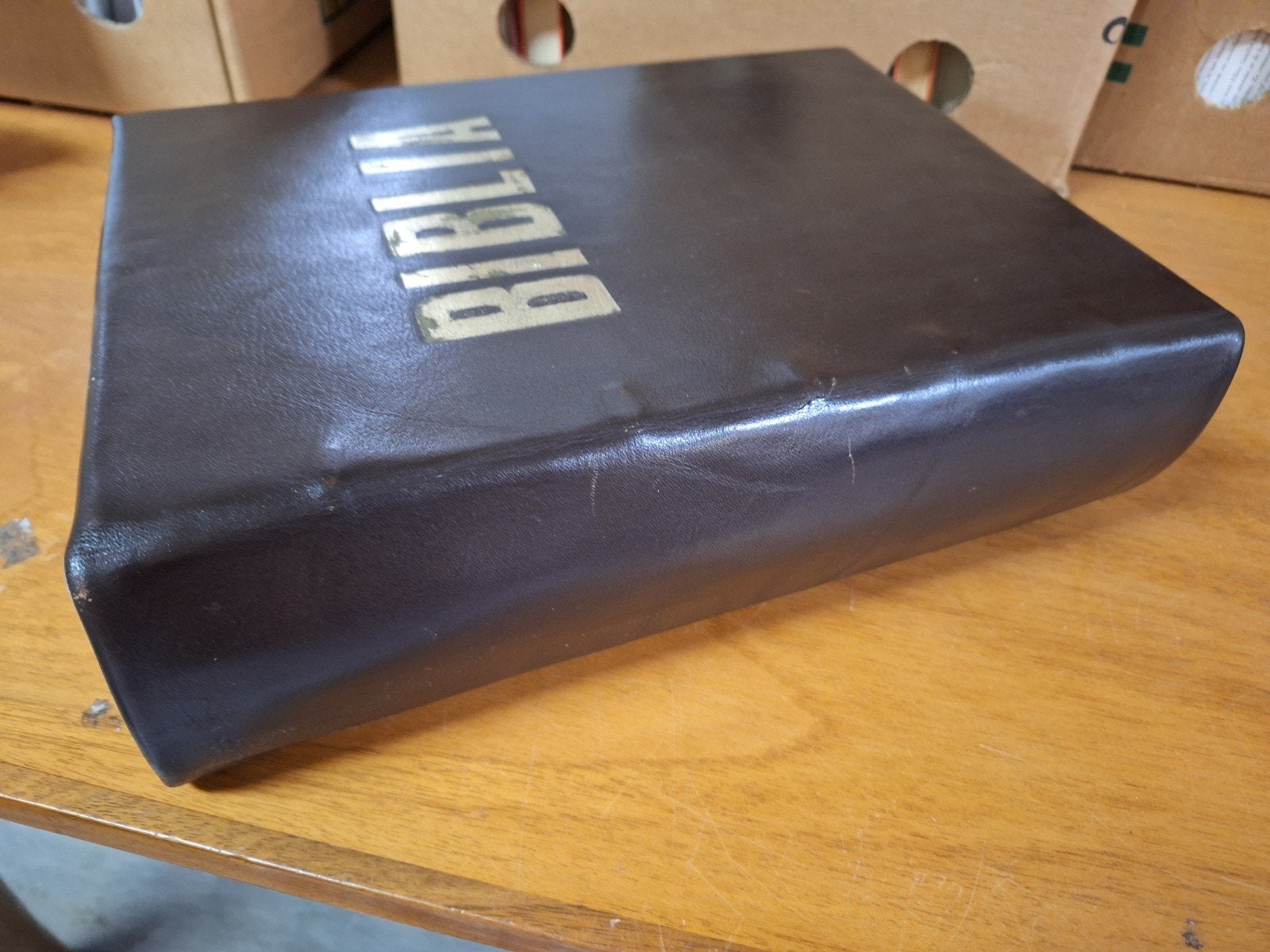 Grote dikke Statenbijbel, opnieuw ingebonden WD014/09, Boeken, Ophalen of Verzenden, Gelezen
