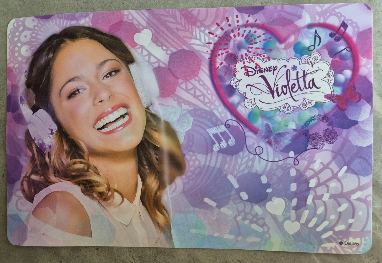 Disney Violetta placemat, Verzamelen, Ophalen, Overige figuren, Nieuw, Overige typen